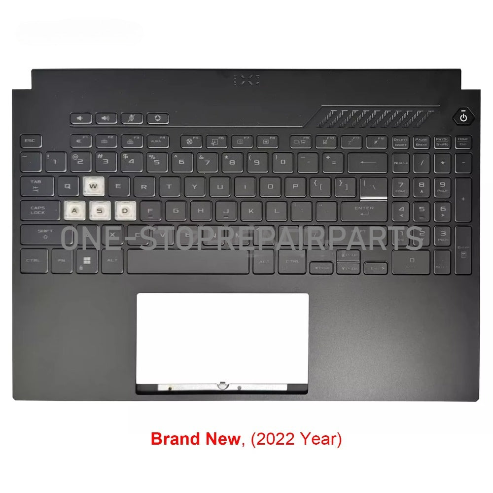 New For ASUS TUF Gaming FX507 FA507 FX517 A15 F15 Palmrest Upper Top Case with US RGB Backlit Keyboard (Black) (2022 Year) ASUS laptop repair parts