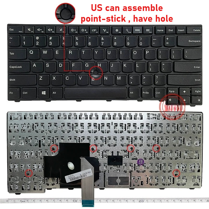 Laptop keyboard for Lenovo Thinkpad T440/S T440P E431 T431S E440 L440 L470 T460 T440P T450S T450 L470 L460 L450 T431S T440/S keyboard Lenovo laptop repair parts