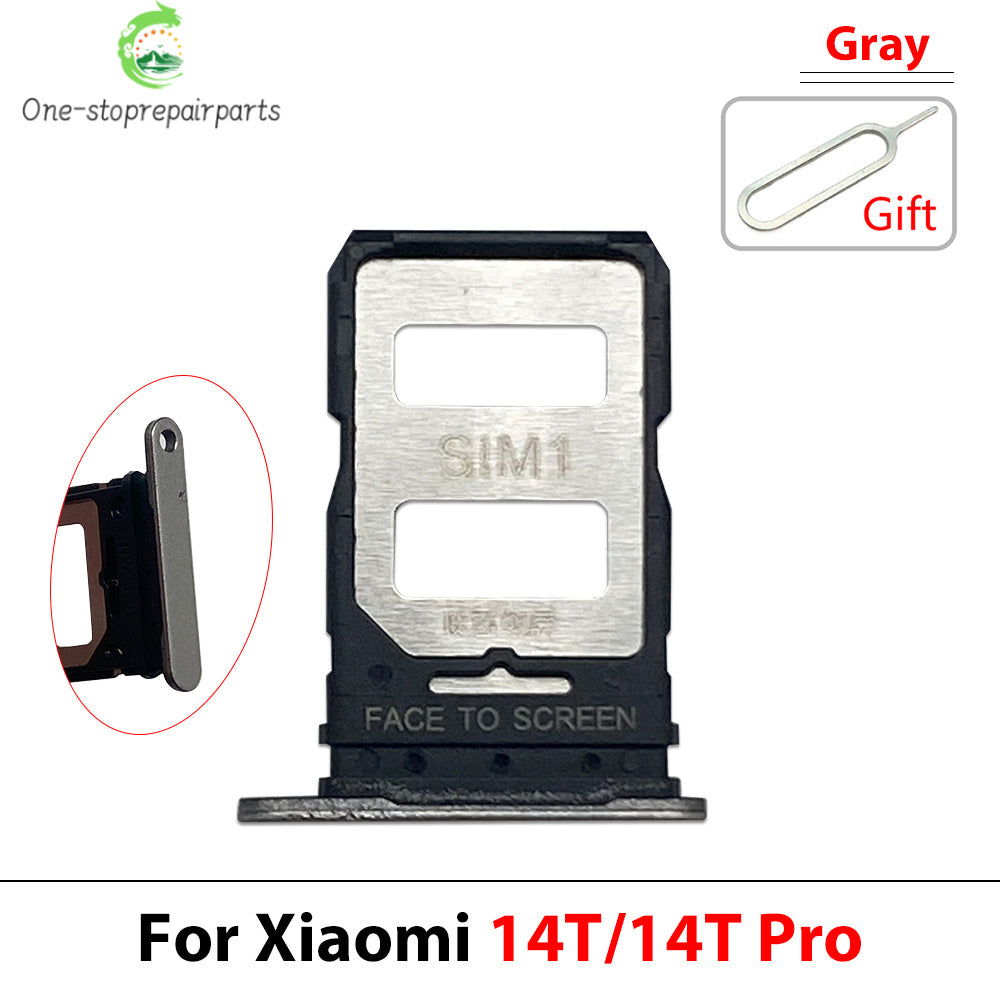10Pcs/Lot, Micro Nano SIM Card Holder Tray Slot Holder Adapter Socket For Xiaomi Mi 14 14T 15 15T Pro Ultra  Xiaomi  Xiao mi phone repair parts