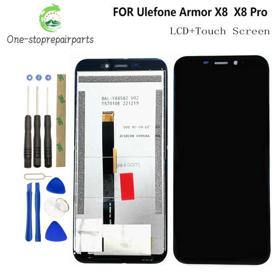 Original Ulefone Armor X8 LCD Screen Digitizer Full Assembly Display for Ulefone Armor X8 PRO LCD Touch Screen Panel Replacement Other Brand Phone repair parts