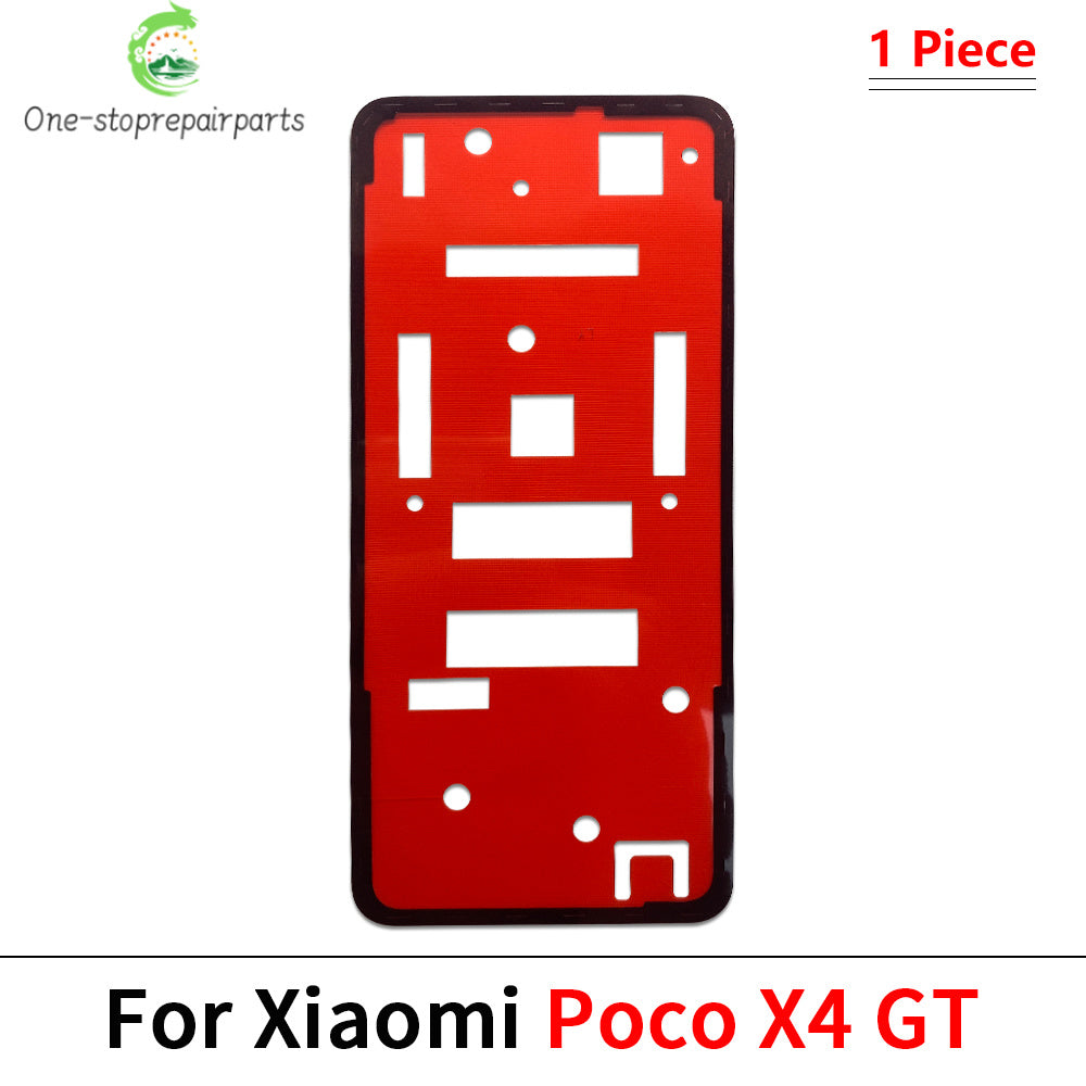 10Pcs/Lot, Back Battery Cover Door sticker Adhesive glue tape For XIaomi Poco F3 F4 F5 M4 X3 X4 X5 X6 Pro GT 4G 5G  Xiaomi  Xiao mi phone repair parts