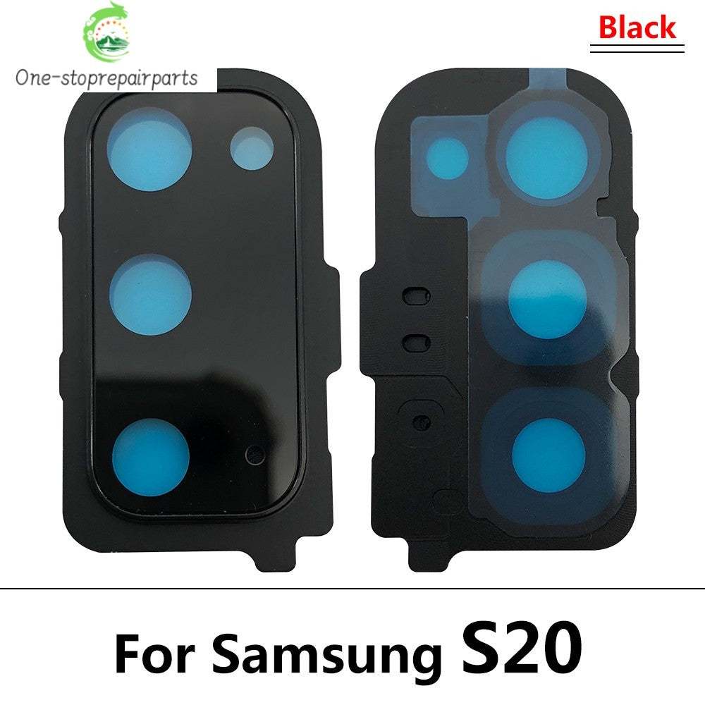 New Rear Camera Glass Lens Cover With Frame Holder For Samsung S20 S21 S22 S23 S24 S25 Plus Ultra 4G 5G Replacement Parts Samsung phone repair parts