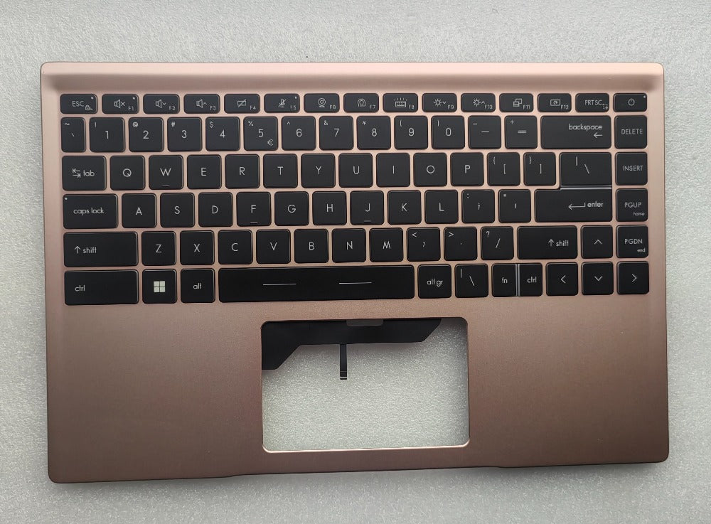 Upper case with keyboard for MSI Prestige 14 MS-14C1 14C2 14C4 P14 palmrest topcase C-cover keyboard MSI laptop repair parts