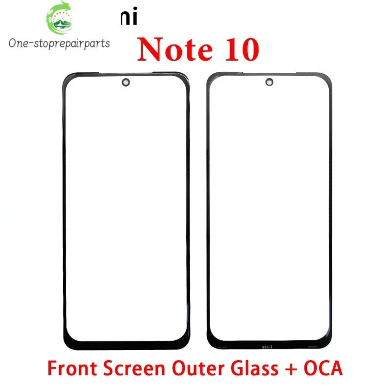 New Screen Front Outer Glass + OCA For Xiaomi Redmi Note 10 10s 11 11s 12 12s 13 Pro Plus 4G 5G Screen Touch Panel Glass Xiaomi  Xiao mi phone repair parts