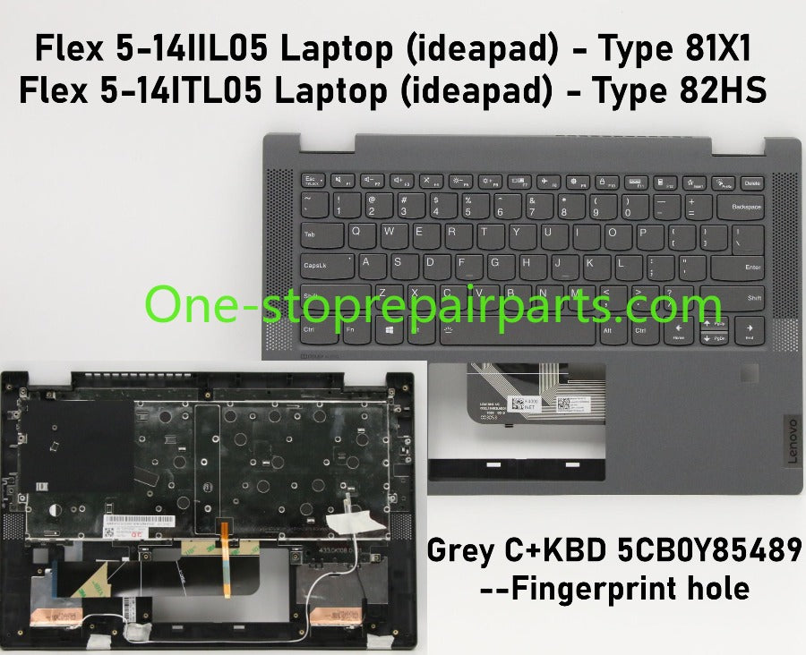 Cover case for For Lenovo ideapad Flex 5-14IIL05 5CB0Y85294 5CB0Y85291 5CB0Y85290 5CB0Y85295 Lcd back housing bezel frame upper tpcase palmrest bottom lower cover hinge Lenovo Laptop repair parts