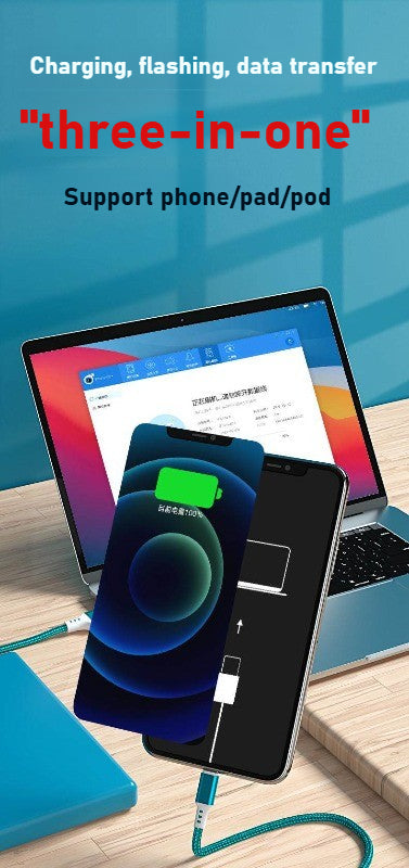Apple charging flashing, data transmission 3-in-1 automatically enters recovery mode data engineering cable Phone Repair tools