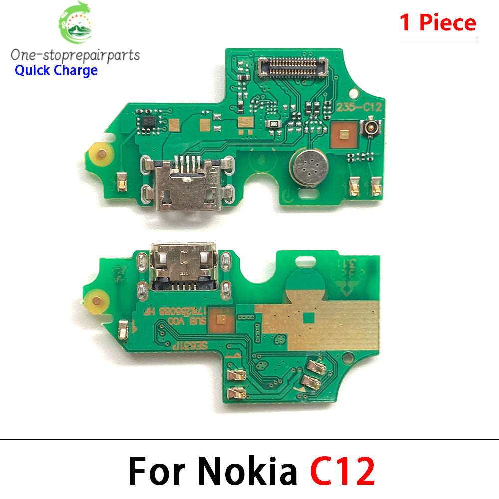 New For Nokia C1 C2 C12 C10 C20 C30 C21 Plus G10 G20 G50 G21 G11 USB Charging Board Port Dock Charger Connector Board Flex Cable Nokia phone repair parts