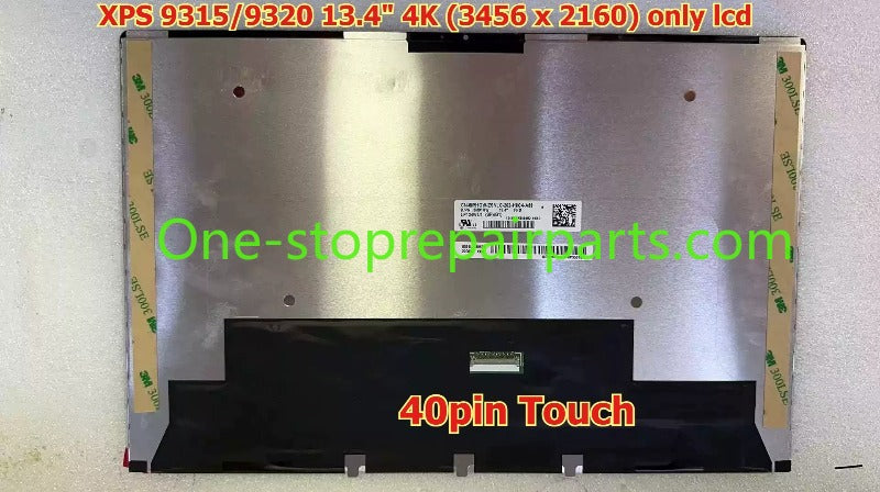 Lcd screen for DELL XPS13 9315 9320 2k FHD UHD 4K LQ134N1JW01 LQ134N1JY01/R1JY01 NVK9M ATNA34XK04-0 ATNA34XK01-0 0J87XJ 0W1CGX 0VNRJ0 0D6X6W display assembly touch non-touch