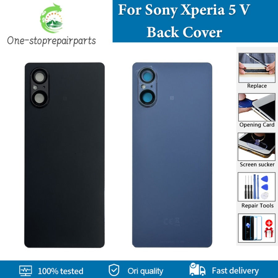 AAA+ Quality Back Cover For Sony Xperia 5 V Back Battery Cover XQ-DE54 Rear Door Housing Case For Sony Xperia 5V Replacement Sony phone repair parts