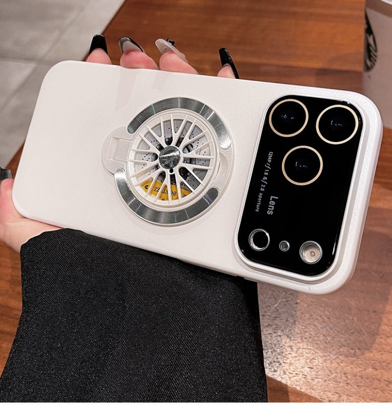 Unzip gyro for iPhone 17promax mobile phone case New iPhone16 protective case Frosted 17Air lens All-inclusive anti-drop ultra-thin 360 magnetic suction bracket Men's and women's hard case Phone accessories