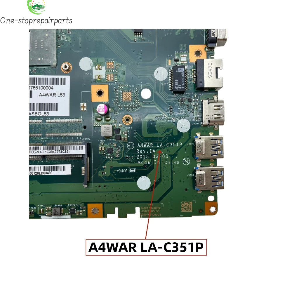 A4WAR LA-C351P For Acer Aspire E5-422 E5-422G Laptop Motherboard With A4-7210 AMD CPU UMA DDR3 NBMYA11001 NB.MYA11.001 Acer laptop repair parts