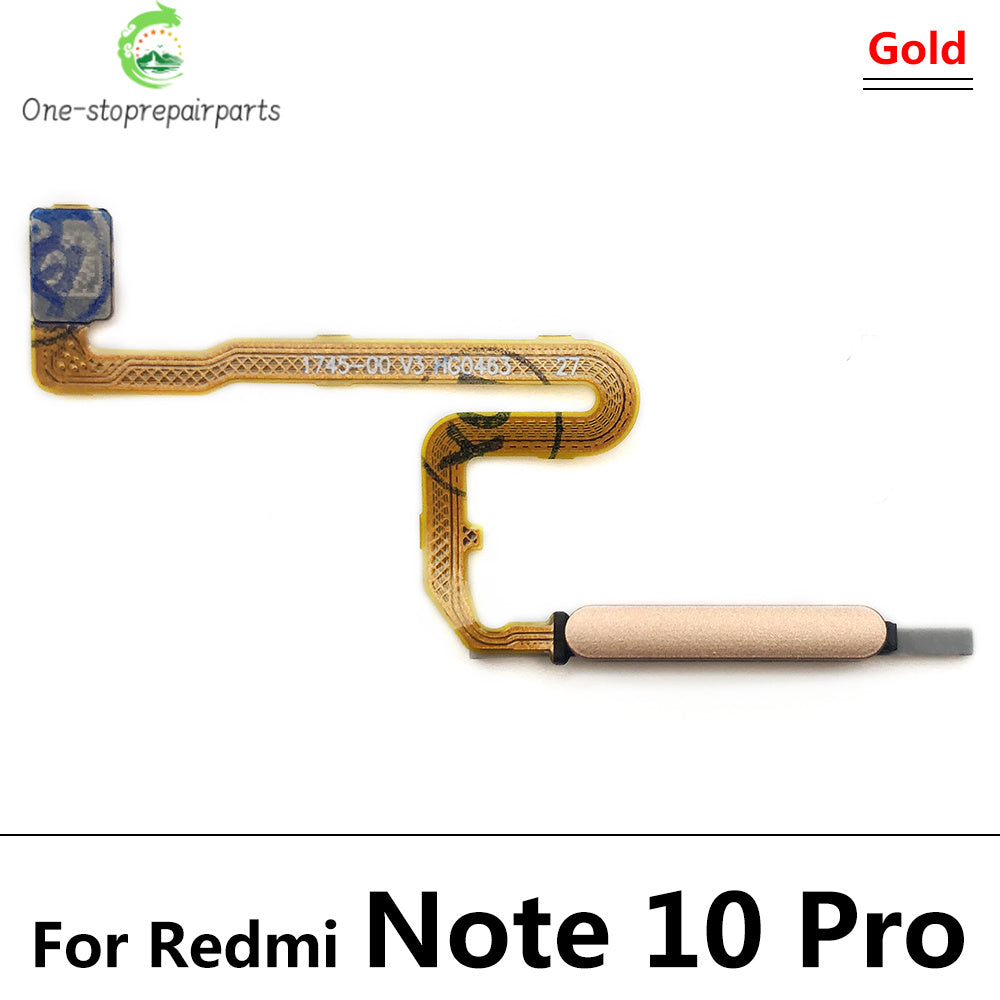 Fingerprint Scanner For Xiaomi Redmi Note 10 10s Pro 4G 5G Home Button Fingerprint Menu Return Key Sensor Flex Cable  Xiaomi  Xiao mi phone repair parts
