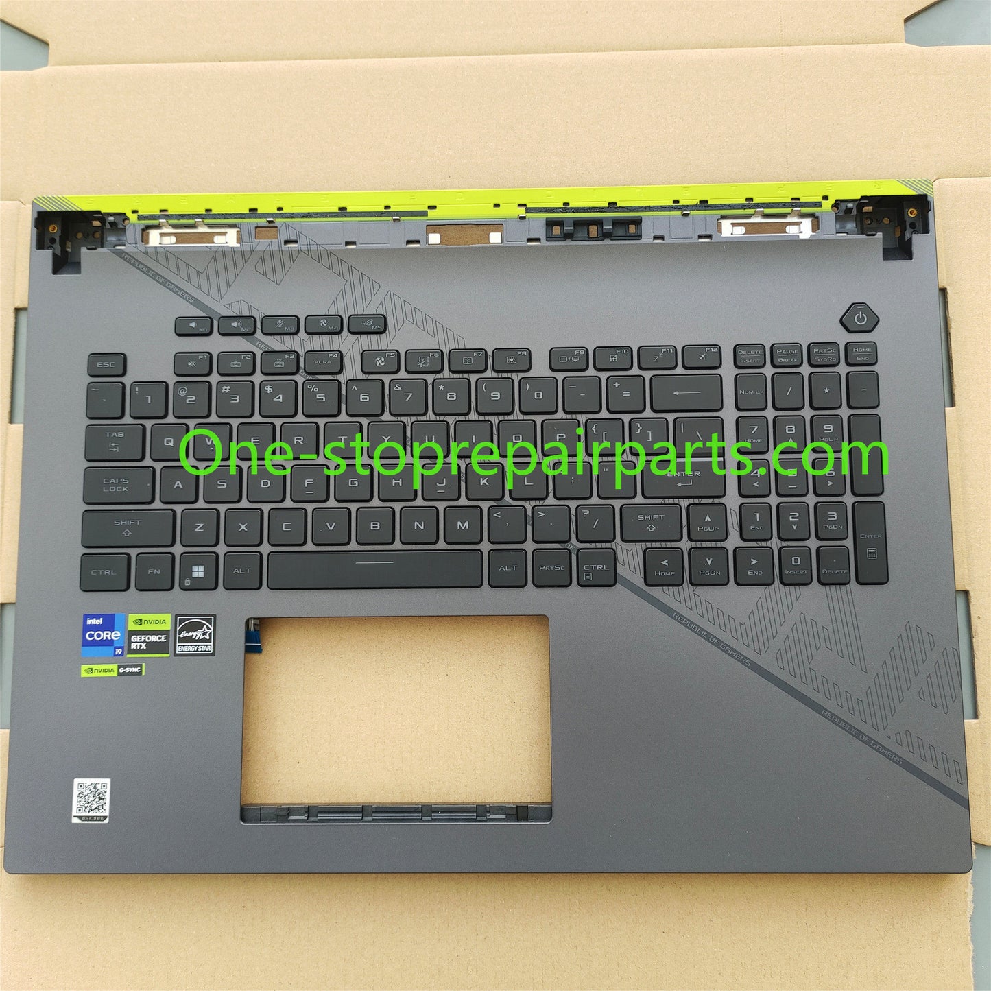 Upper case keyboard for  Asus ROG 7Plus 8P Moba Xinrui 2023 G814J G834J Keyboard C Shell COVER CASE   KEYOARD
