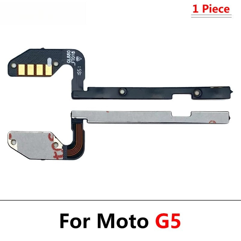 50Pcs, Volume Button Power Switch On Off Button Flex Cable For Motorola Moto G5 G6 G8 G7 G9 Plus Play Power Lite Motorola phone repair parts