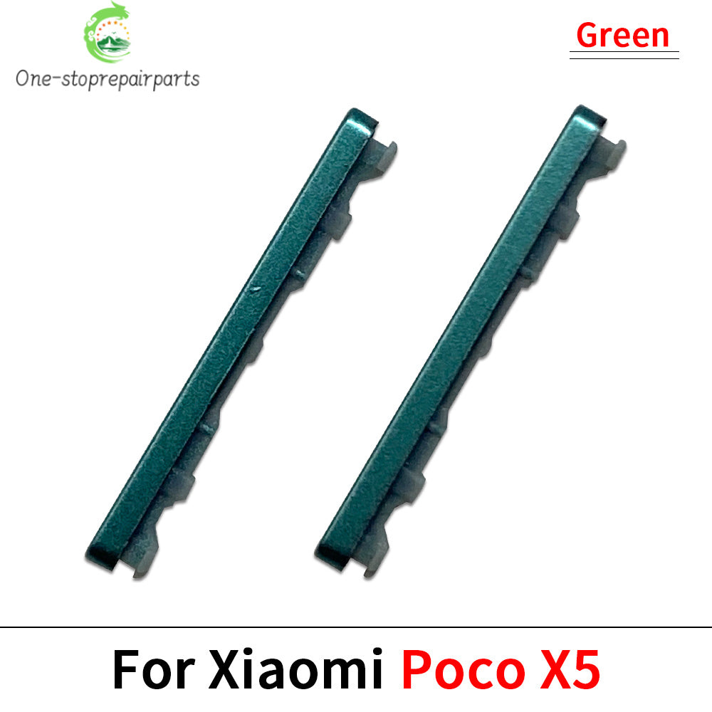 Side Key Power and Volume Button For Xiaomi Poco X4 X5 X6 Pro 5G Replacement Parts Xiaomi  Xiao mi phone repair parts