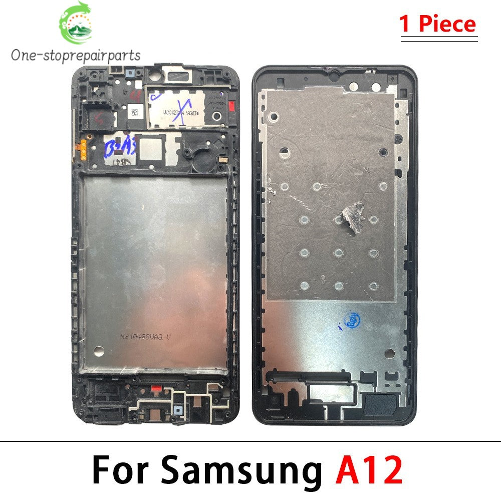 New Front Housing LCD Display Frame For Samsung A02 A02s A12 A22 A32 A52 A52s A72 4G 5G Housing Middle Frame Bezel Plate Cover Samsung phone repair parts