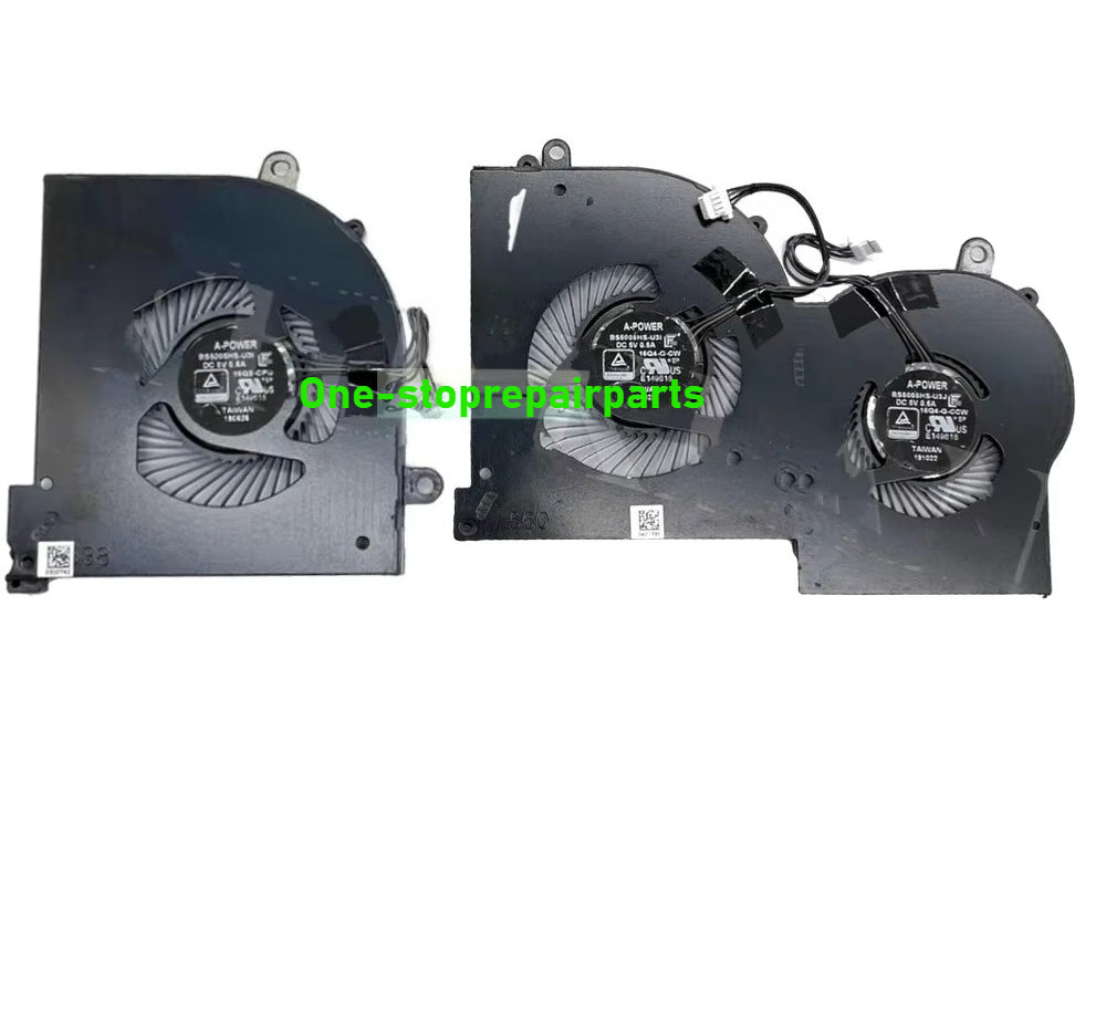 GPU CPU Cooling Fans For MSI GS65 GS65VR WS65 16Q4 Stealth 8SE 9SF MS-16Q4 Laptop Cooler Radiator Fan DC5V 0.5A BS5005HS-U3I U3J MSI laptop repair parts