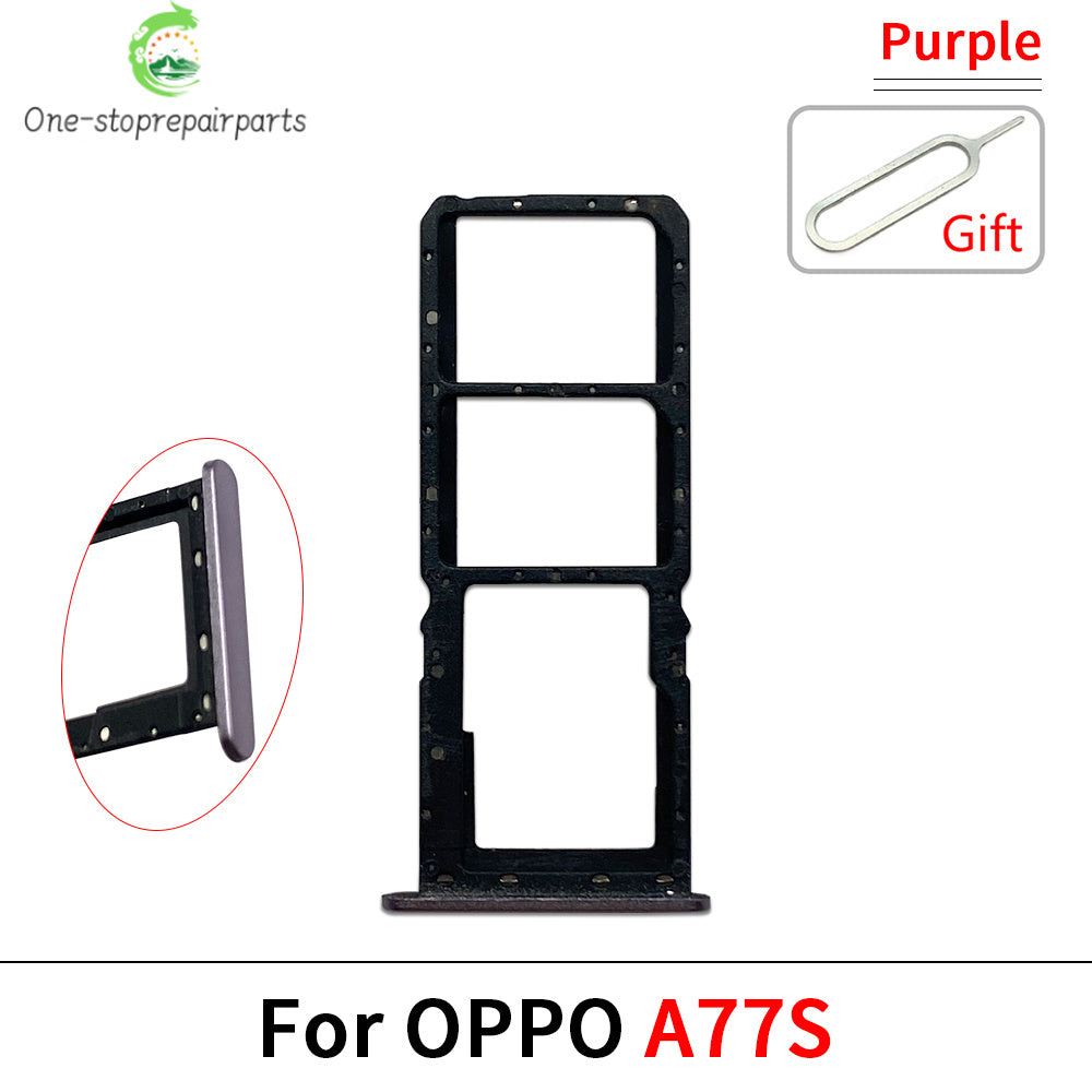 New For OPPO A72 A74 A77 A77s A78 4G 5G SIM Card Tray Slot Holder Adapter Accessories OPPO phone repair parts