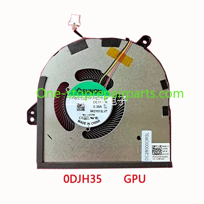 New Original LAPTOP CPU GPU Cooling Fan for DELL XPS 15 9500 9510 9520 Precision 5550 5560 5570 Dell laptop repair parts