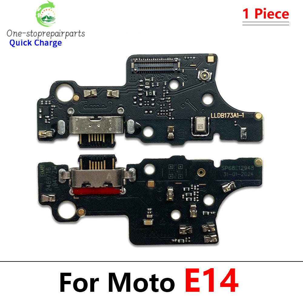 10Pcs, USB Charging Board Connector Port Dock Flex Cable For Moto E20 E30 E22 E13 E14 E32 E5 E6 E6s E6i E7i E7 Plus Power Play Motorola phone repair parts