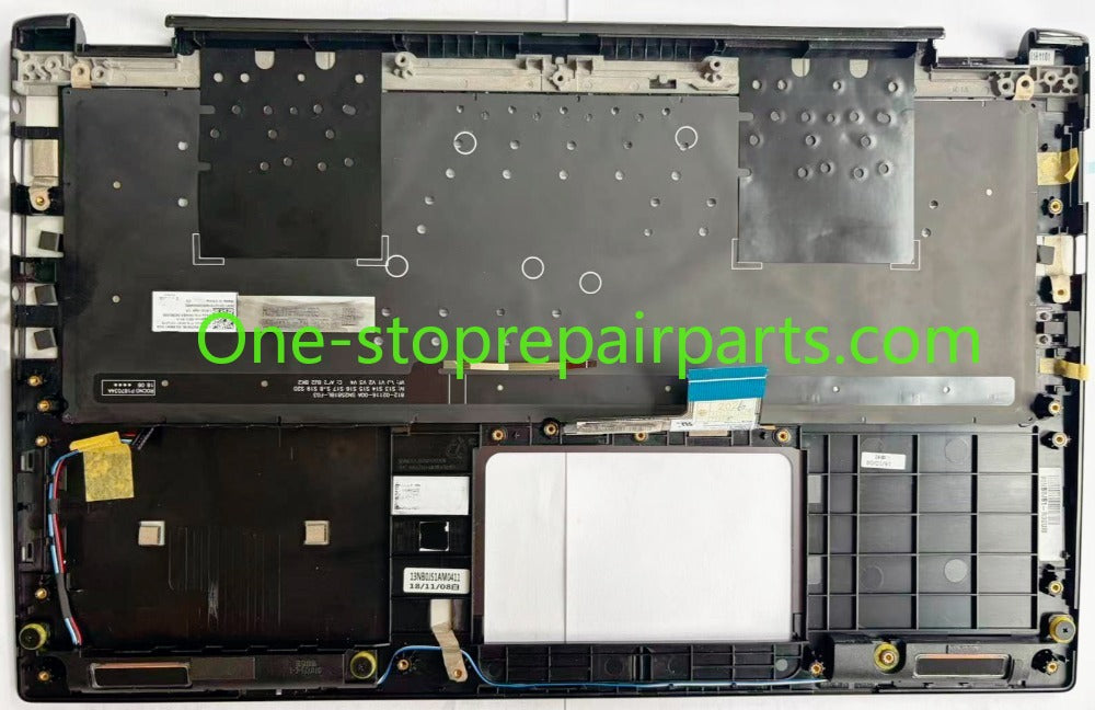 US UPPER C-case Gray Palmrest Backlit keyboard assembly With Camera hole for Asus UX562FD UX562FD-2G Q536FD Q546FD 90NB0JS1-R32US0 90NB0JS1-R32UI0 13NB0JS1AM0411 0KN1-5X1UI16 0KNB0-563BUI00 TOP COVER CASE KEYBOARD MODULE ASUS laptop repair parts