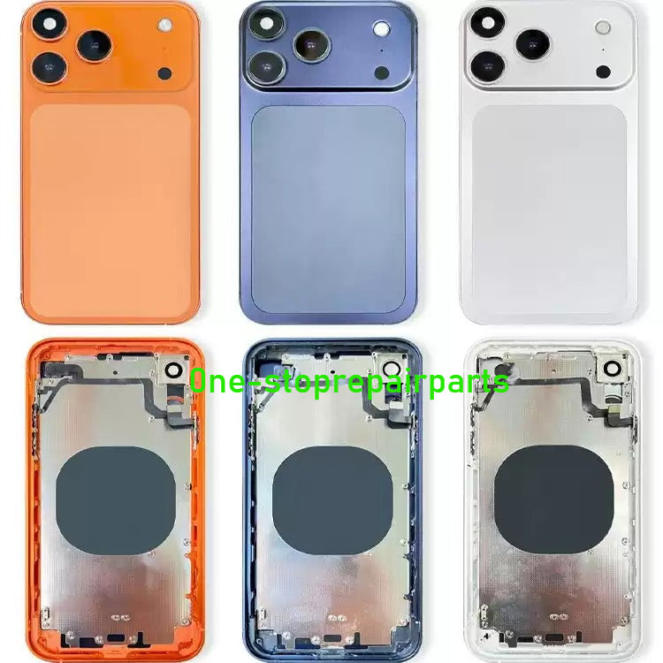 DIY Convertor Housing Back Cover Assembly Compatible For iPhone X XR XS MAX 11 11PRO 12 12PRO 13 Pro 14Pro 15Pro 15 Pro Max To 17 18 17Pro 18Pro Max Backshell Replacement Refitted Chassis Pre-Installed Modified Middle Frame iPhone phone repair parts