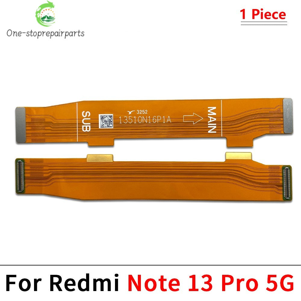 10Pcs/Lot, USB Charger Charging Board Dock Port Connector Main Mainboard Flex Cable For Xiaomi Redmi Note 13 Pro Plus 4G 5G  Xiaomi  Xiao mi phone repair parts
