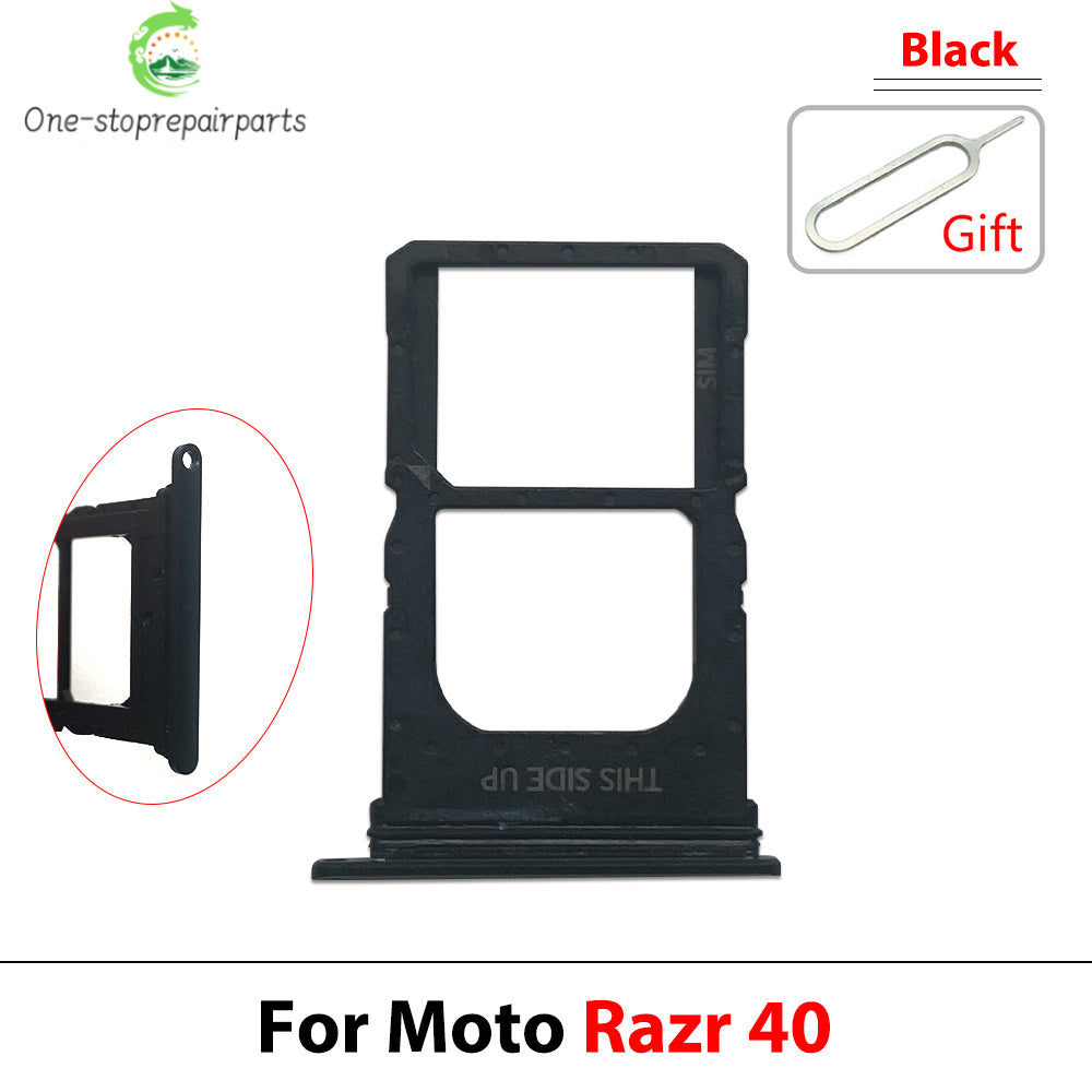 New For Motorola Moto Razr 40 50 Ultra 5G 2020 SIM Card Slot SD Card Tray Holder Adapter Motorola phone repair parts