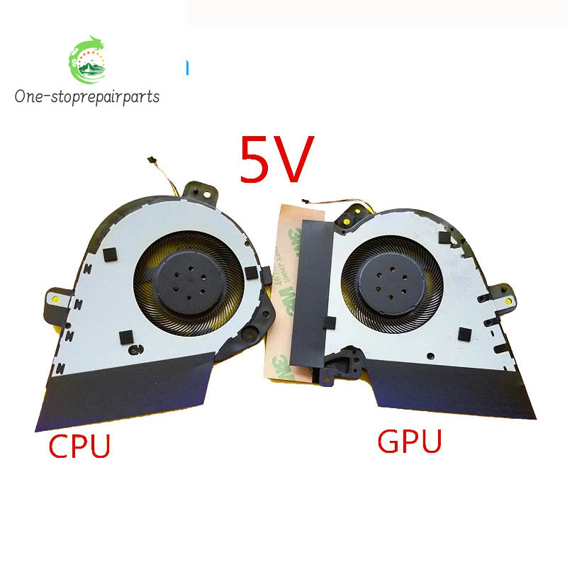 New Original LAPTOP CPU GPU Cooling Fan FOR ASUS ROG GU502DU GU502GV GU505 GA502D 5V ASUS laptop repair parts