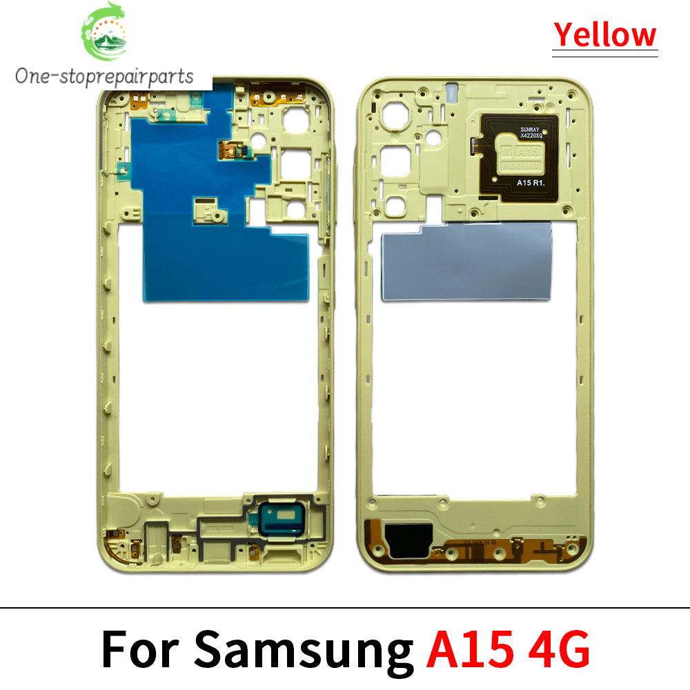New For Samsung A15 4G A155F / A15 5G A156B / A05 / A05s / A25 5G Housing Middle Frame Bezel Middle Plate Cover Samsung phone repair parts