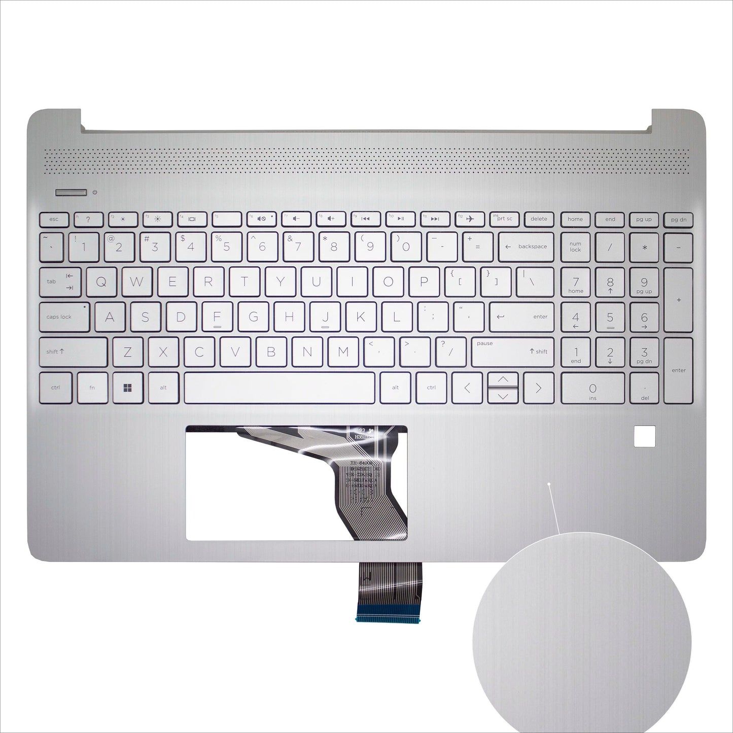 Upper cover case keyboard for  HP 15-EF DY 15s-EQ FQ TPN-Q222 Top case plamrest  L63579-001 touchpad