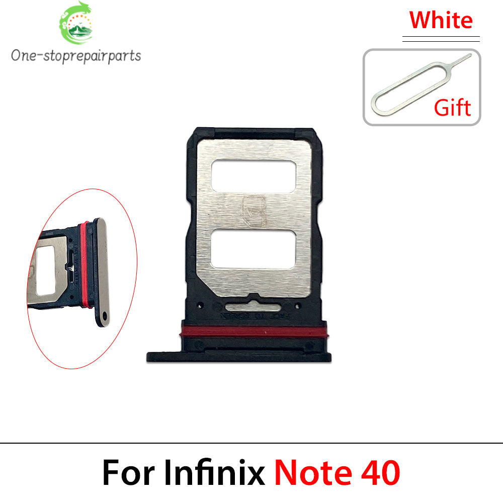 10Pcs, SIM Card Tray Slot Holder Adapter Accessories For infinix Note 7 8 8i 11 12 12i 30 40 Pro Lite VIP 4G 5G  infinix phone repair parts