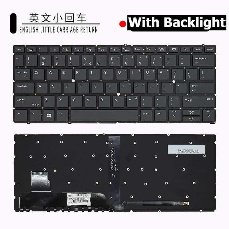 Keyboard for HP Elitebook 730 735 830 835 845 840 X360 730/830 745 846 G3 G4 G5 G6 silver black frame backlight trackpoint