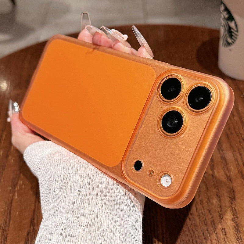 Soft mist matte iPhone 18promax mobile phone case New iPhone18 ultra-thin matte ice hard case 17pro fine hole lens protection 16 men's and women's ins wind case Phone Accessories