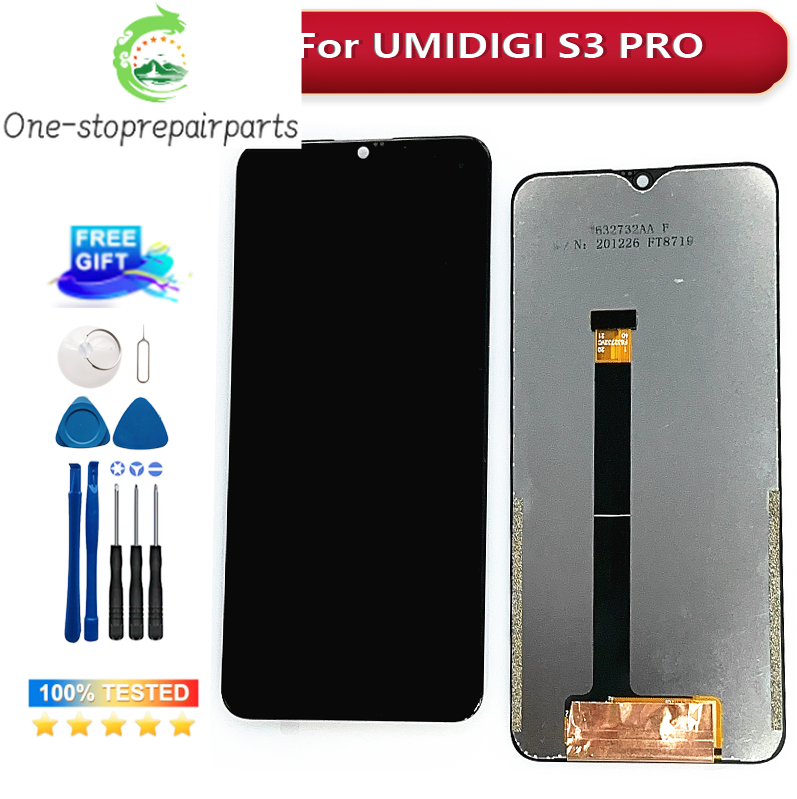 6.3 Inch For Original UMIDIGI S3 Pro LCD Display +Touch Screen Digitizer Assembly Replacement Parts For UMIDIGI S3PRO Screen Other brand Phone repair parts