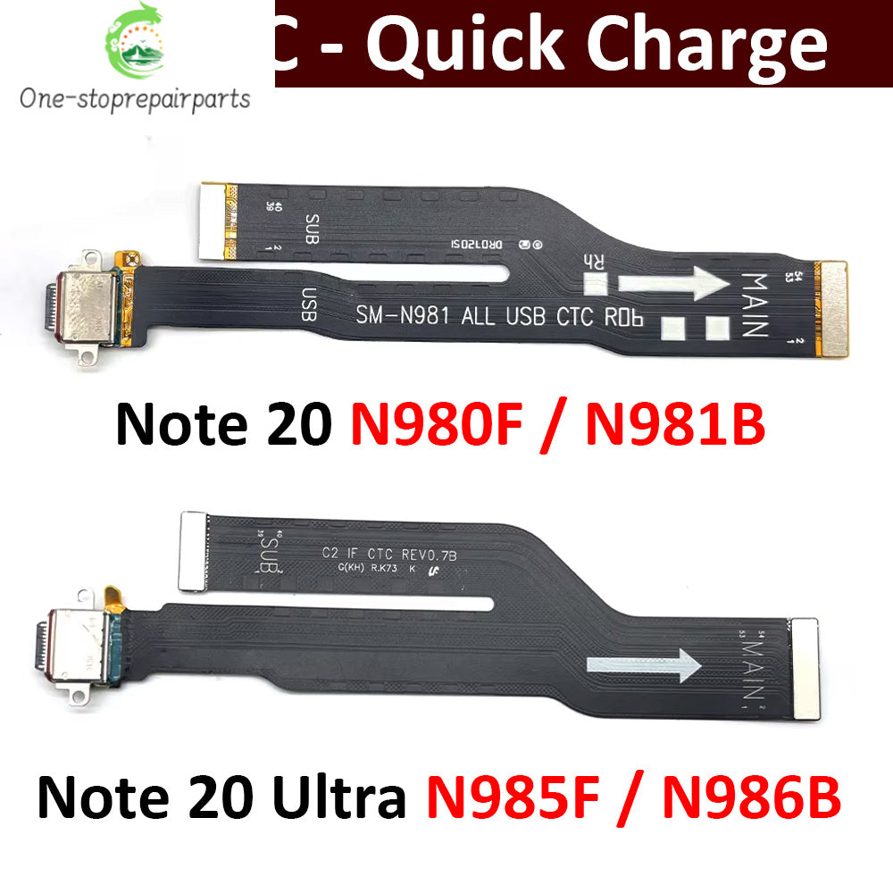 USB Charging Port Dock Connector Charge Board Flex Cable For Samsung Note 20 Ultra 5G N980 N981 N985 N986 Samsung phone repair parts