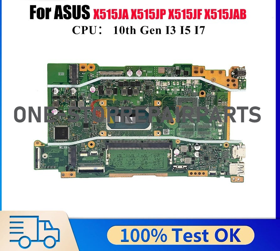 X415JA Laptop Motherboard For ASUS VivoBook A416J V4200J X515JAB X515JF X515JA X515JP X415J V5200J Mainboard With I3 I5 I7 CPU ASUS laptop repair parts