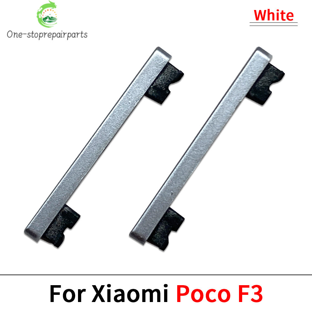 10Pcs/Lot, Side Keys Power and Volume Buttons For Xiaomi Poco F1 F2 Pro F3 F4 5G Replacement Parts  Xiaomi  Xiao mi phone repair parts