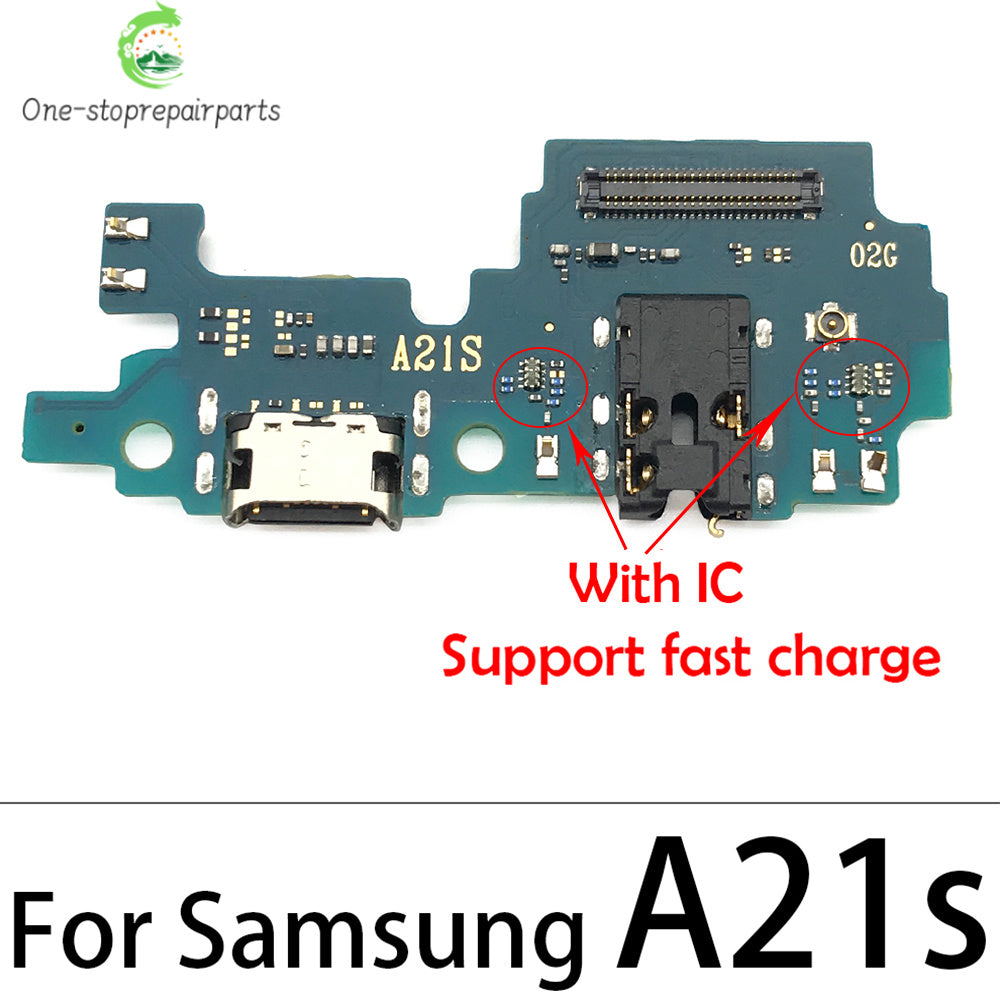 10Pcs USB Charging Dock Connector Board Flex Cable For Samsung A80 A70 A50 A40 A30 A20 A10 A11 A01 A21s A31 A51 A71 A30s A50s Samsung phone repair parts