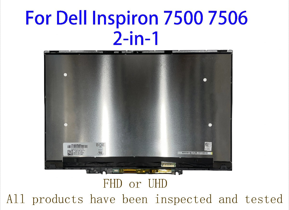 15.6 inch For Dell Inspiron 7500 7506 2-in-1 P97F P97F001 P97F004  FHD or UHD LCD Touch Screen Assembly Replacement Display Dell laptop repair parts