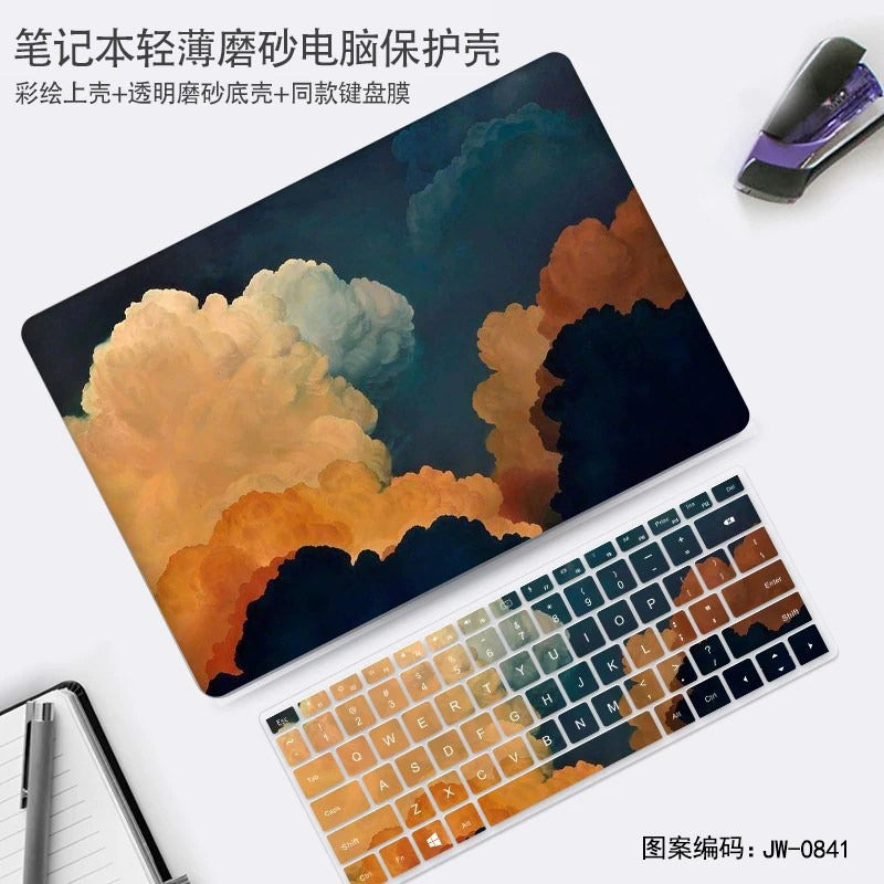 Oil painting wind protective case for Huawei 11 "12" 13 "14" 15 "16" matebook 14 MateBook XPro 16S 13S MateBook D14/SE Honor MagicBook X 15 16 protective case, notebook case film Laptop accessories