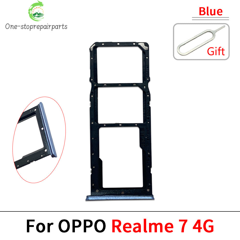 New For OPPO Realme 7 8 9 Pro 4G 5G SIM Card Tray Slot Holder Replacement Parts Realme phone repair parts