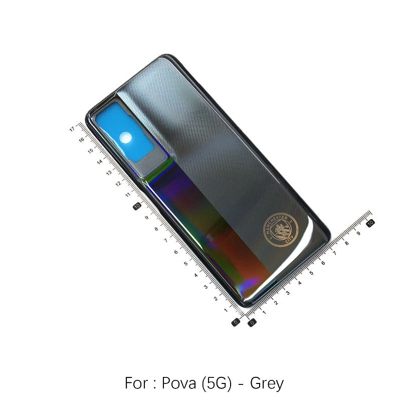 Battery back housing cover for Tecno Pova 5 5G Pova3 Pova4 LG7n 5Pro back case Phone case back cover