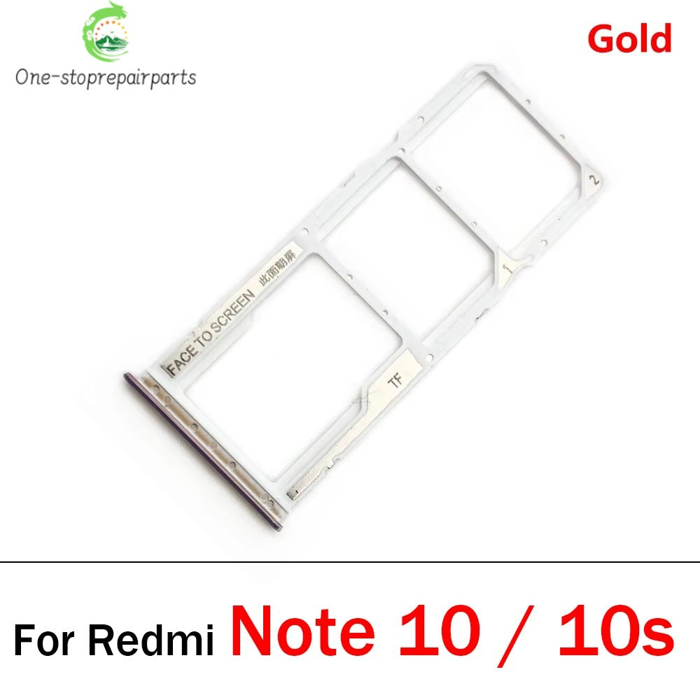 New SiM Card Tray For Xiaomi Redmi Note 10 10s Pro 5G SIM Card Slot SD Card Holder Adapter Replacement Parts  Xiaomi  Xiao mi phone repair parts