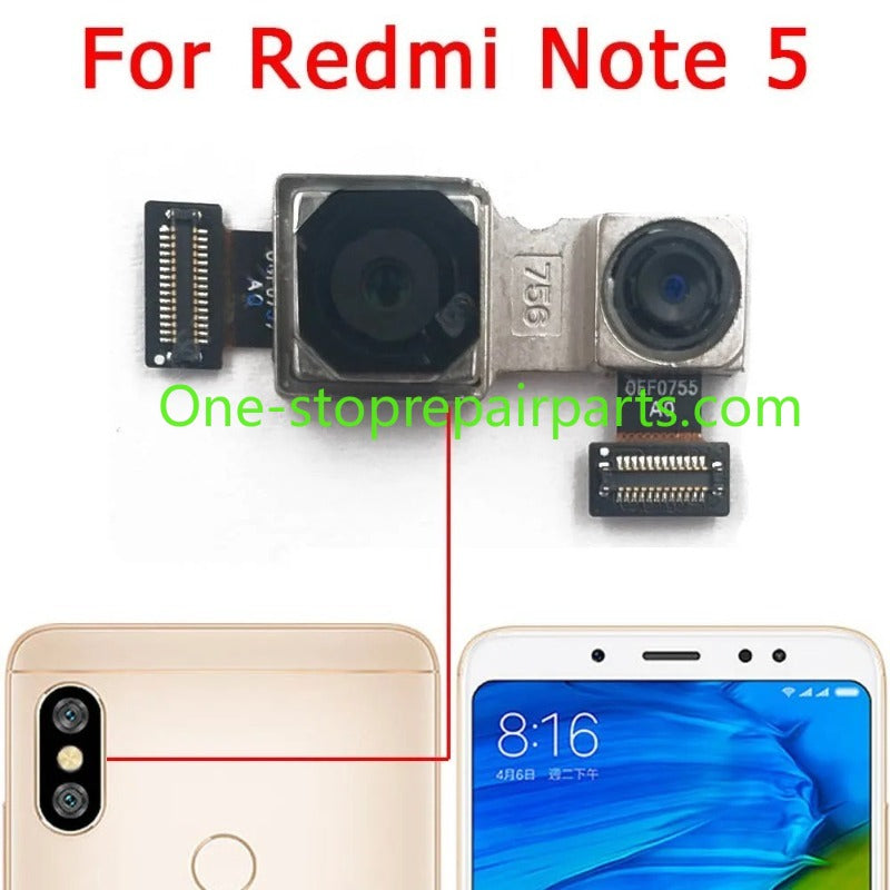 Rear Back Camera Lens For Xiaomi Redmi Note 8 Pro 8T 5 5A 6 7 Camera Module Backside View Xiaomi phone repair parts