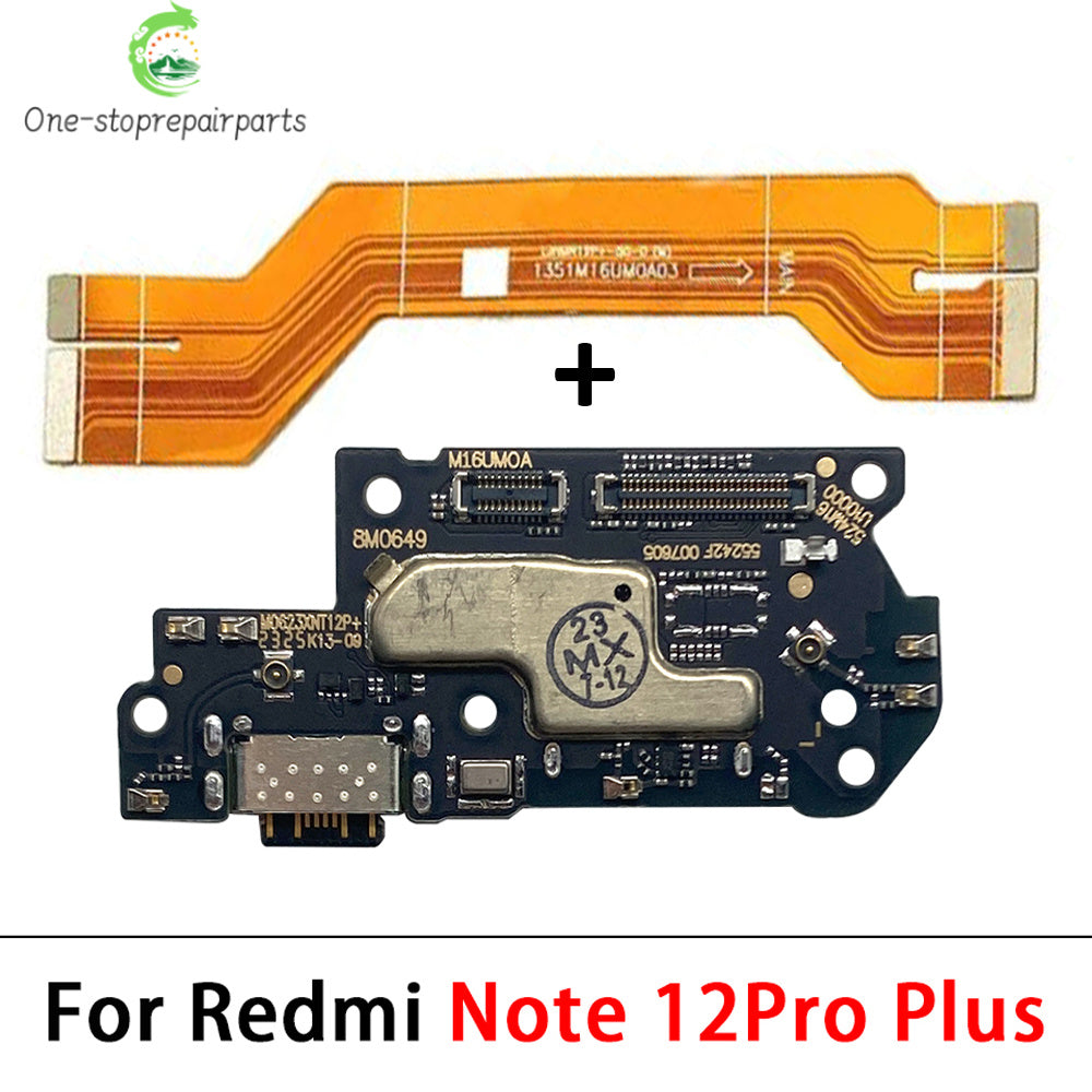 For Xiaomi Poco X5 X6 Pro Redmi Note 12 13 Pro Plus 4G 5G Dock Connector USB Charger Charging Port Flex Cable Board With Micro  Xiaomi  Xiao mi phone repair parts