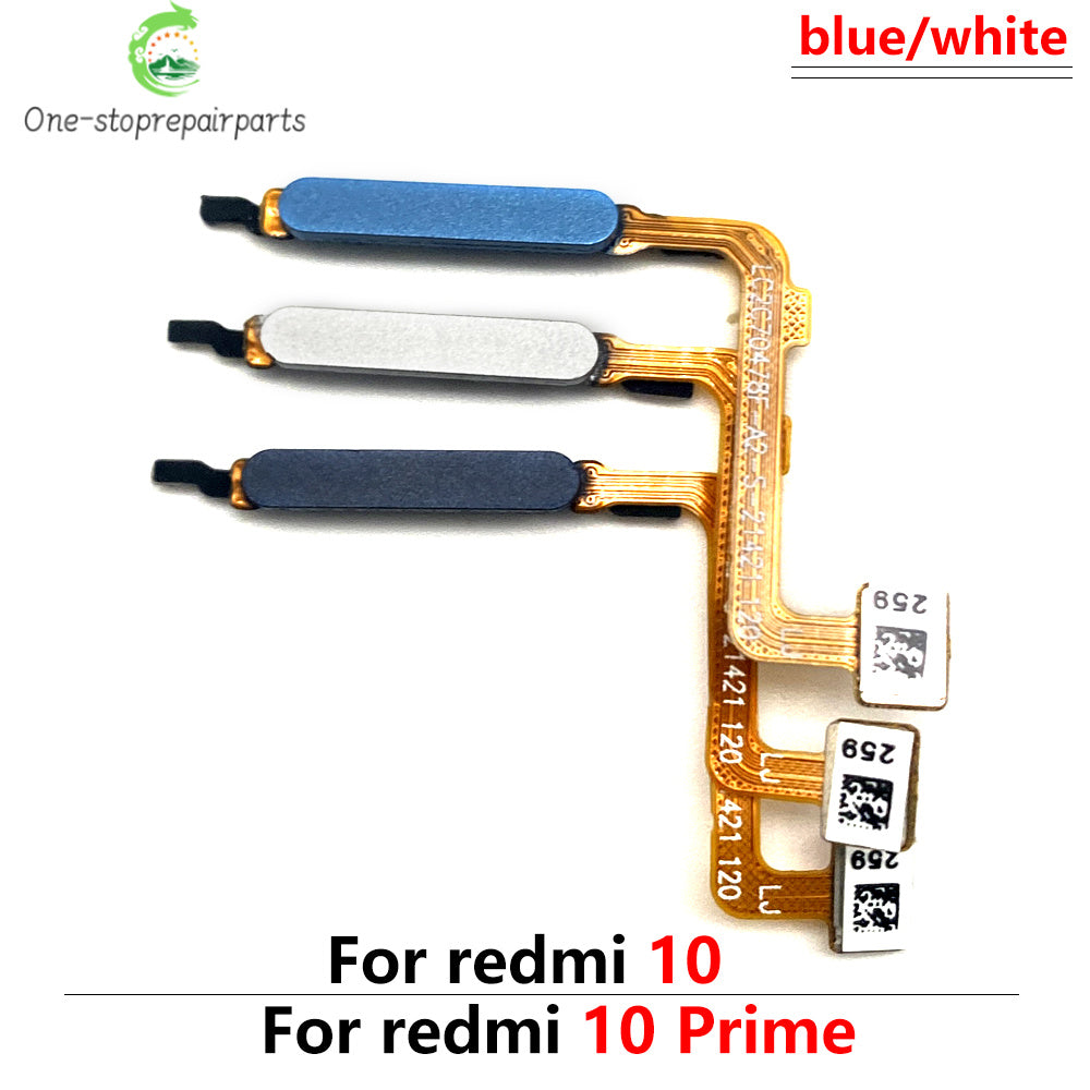 New Fingerprint For Xiaom Redmi 9C 9T 9 10C 10 Prime Home Button Fingerprint Menu Return Key Recognition Sensor Flex Cable Redmi phone repair parts