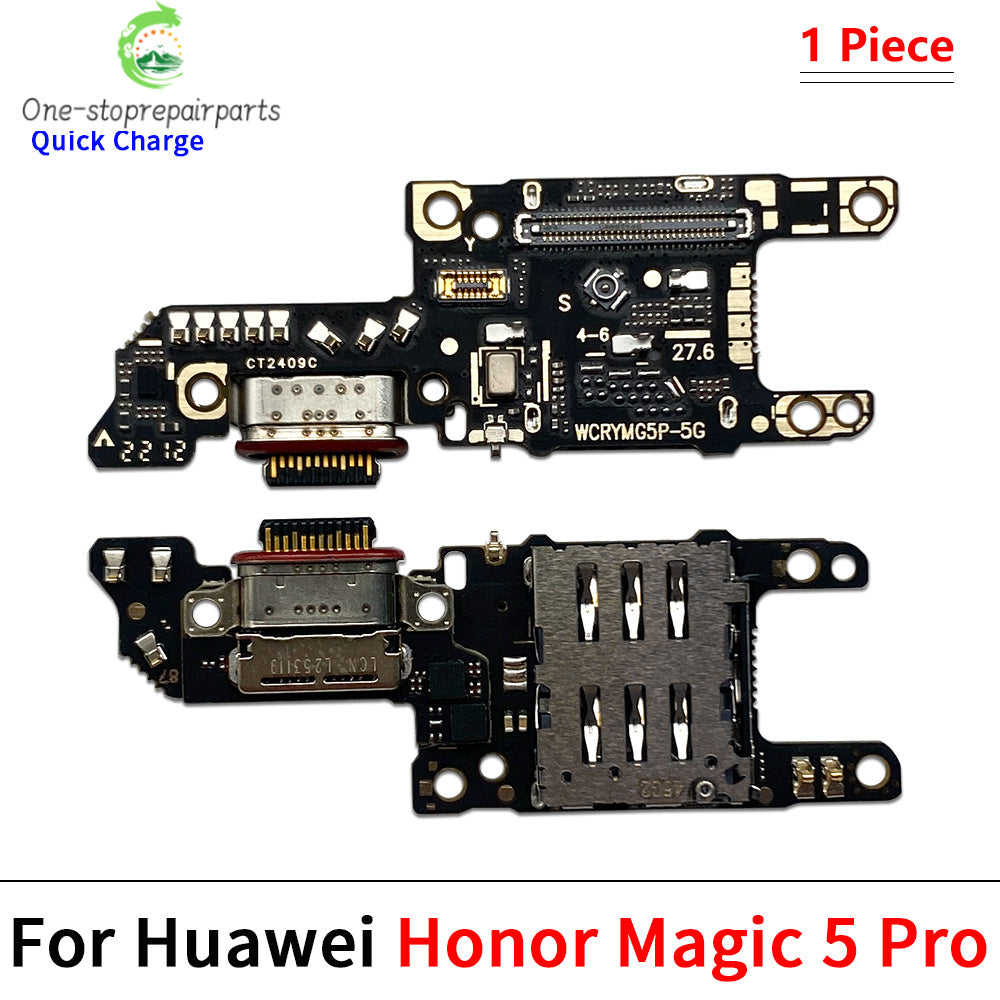 USB Charging Port Dock Charger Plug Connector Board Flex Cable For Huawei Honor 60 70 80 90 Pro Se Magic 4 5 6 Pro Lite Huawei phone repair parts