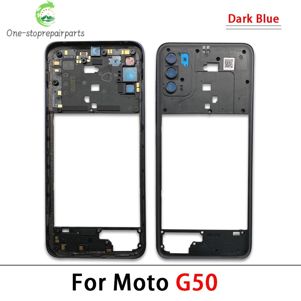 10Pcs/Lot, New For Motorola Moto G13 G23 G53 G31 G41 G71 G50 5G  Housing Middle Frame Bezel Middle Plate Cover Motorola phone repair parts