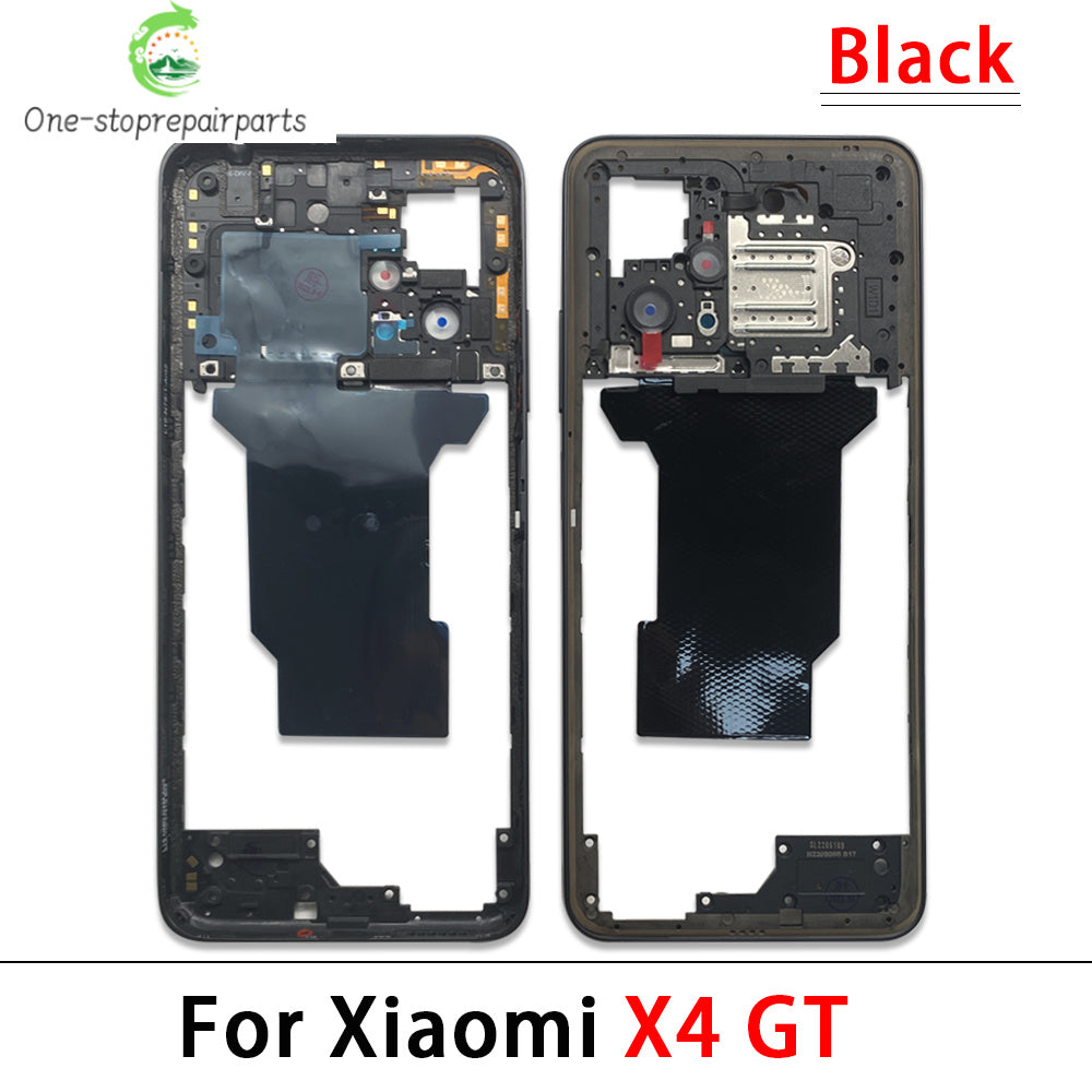 10Pcs, Middle Frame Housing For Xiaomi Poco X3 X4 GT X4 X5 M5s M4 Pro 4G 5G Middle Frame Holder Cover Frame Volume Key Parts  Xiaomi  Xiao mi phone repair parts